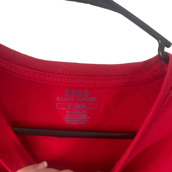 Polo Ralph Lauren Men's Size Medium Classic Fit Red Short Sleeve Logo T Shirt - Picture 5 of 9